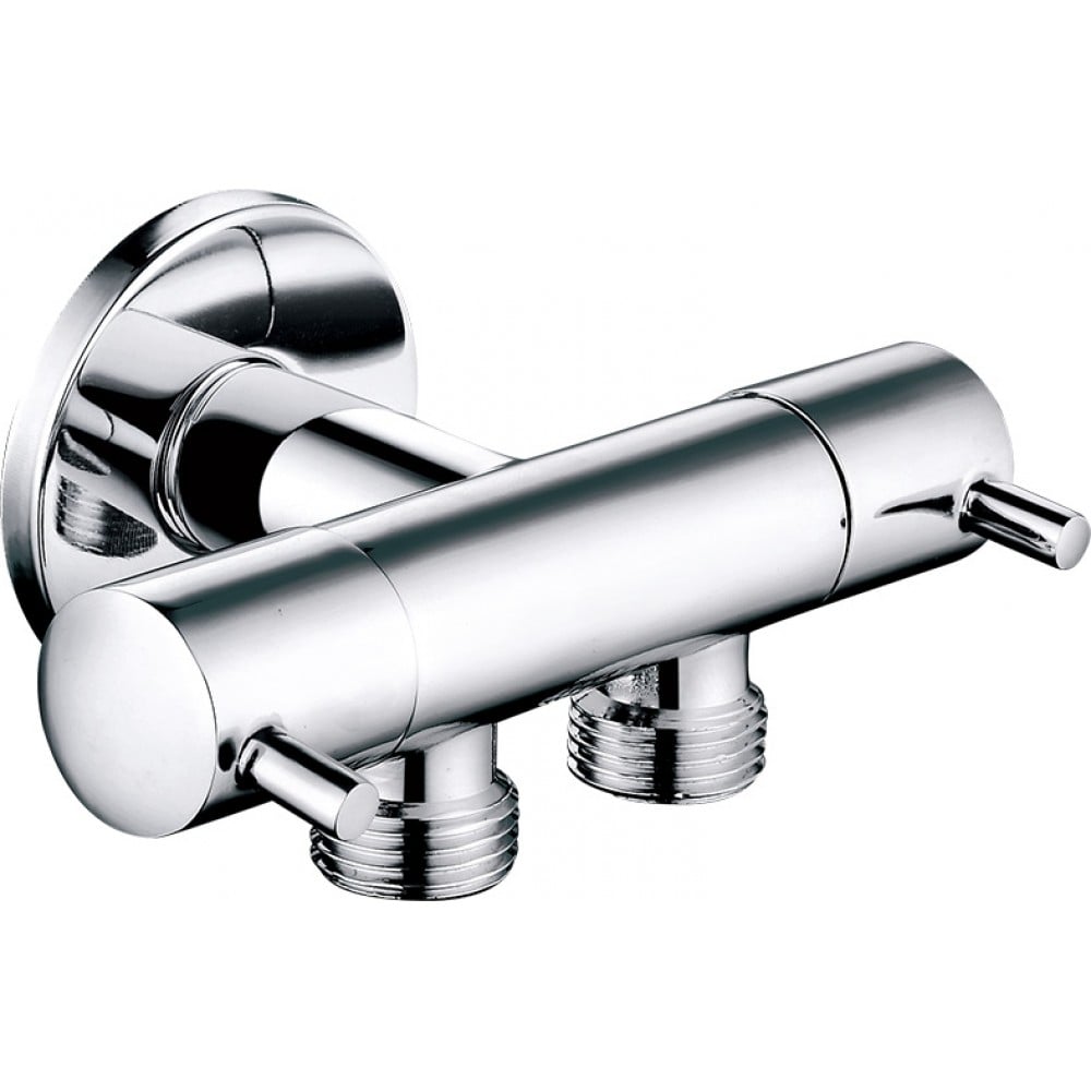 Двупътен Т-кран 1051 / 1/2х1/2x1/2'' хром