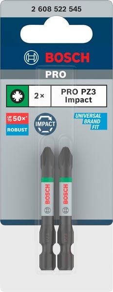 Битове Bosch Pro Phillips Impact PZ3 55 мм 2 броя