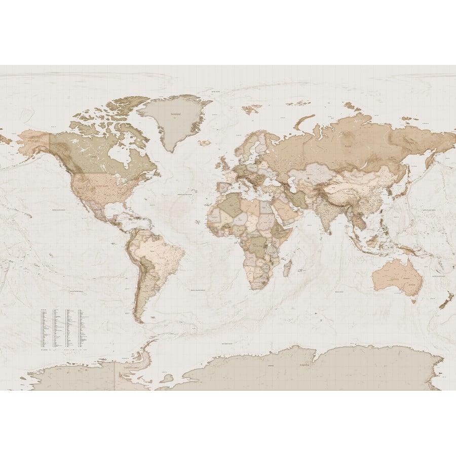 Фототапет Earth Map 350х250см