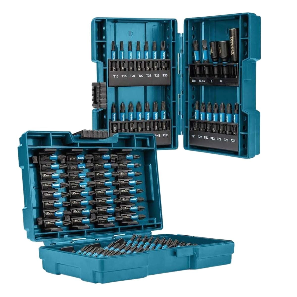 Комплект накрайници / битове с магнитен държач Makita E-03109 Impact Black 90 части