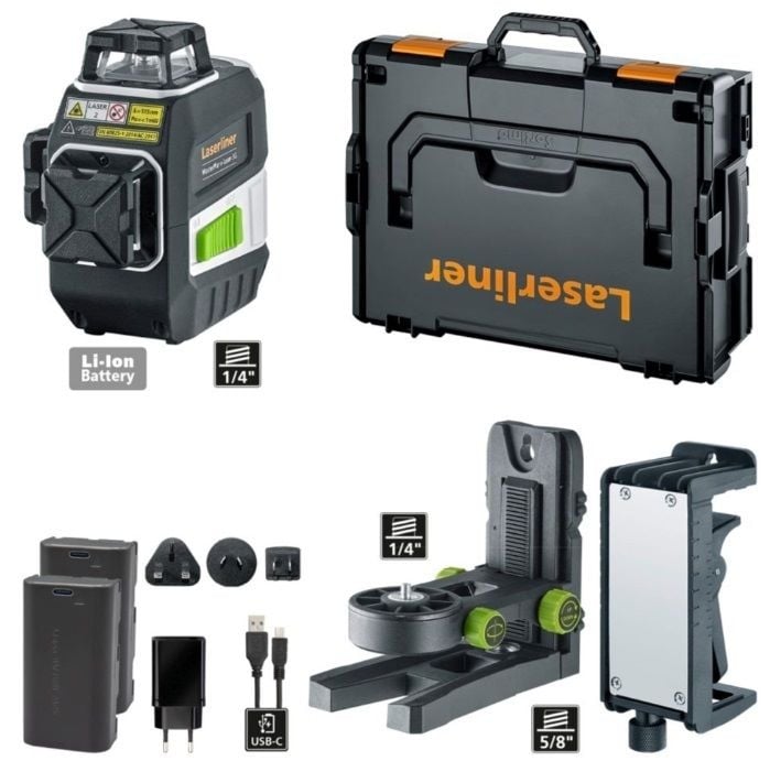 Линеен лазер Laserliner MasterPlane-Laser 3G Pro 0,2мм/м