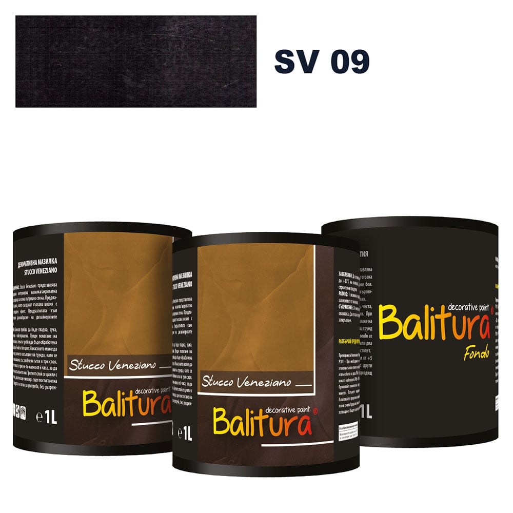 Венецианска мазилка Balitura Stucco Veneziano SV 09 / 2л + грунд 1л