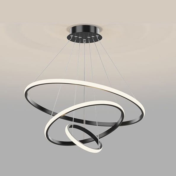 LED осветително тяло Ziel Lighting HPS-6055B черно 68W + дистанционно 