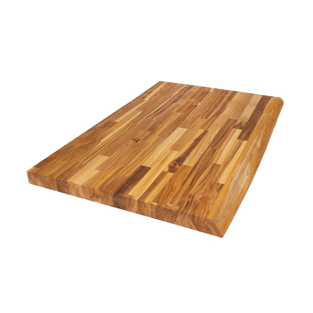 Дървен плот за баня с естествени форми Cascada Тик 100x60x5.1см