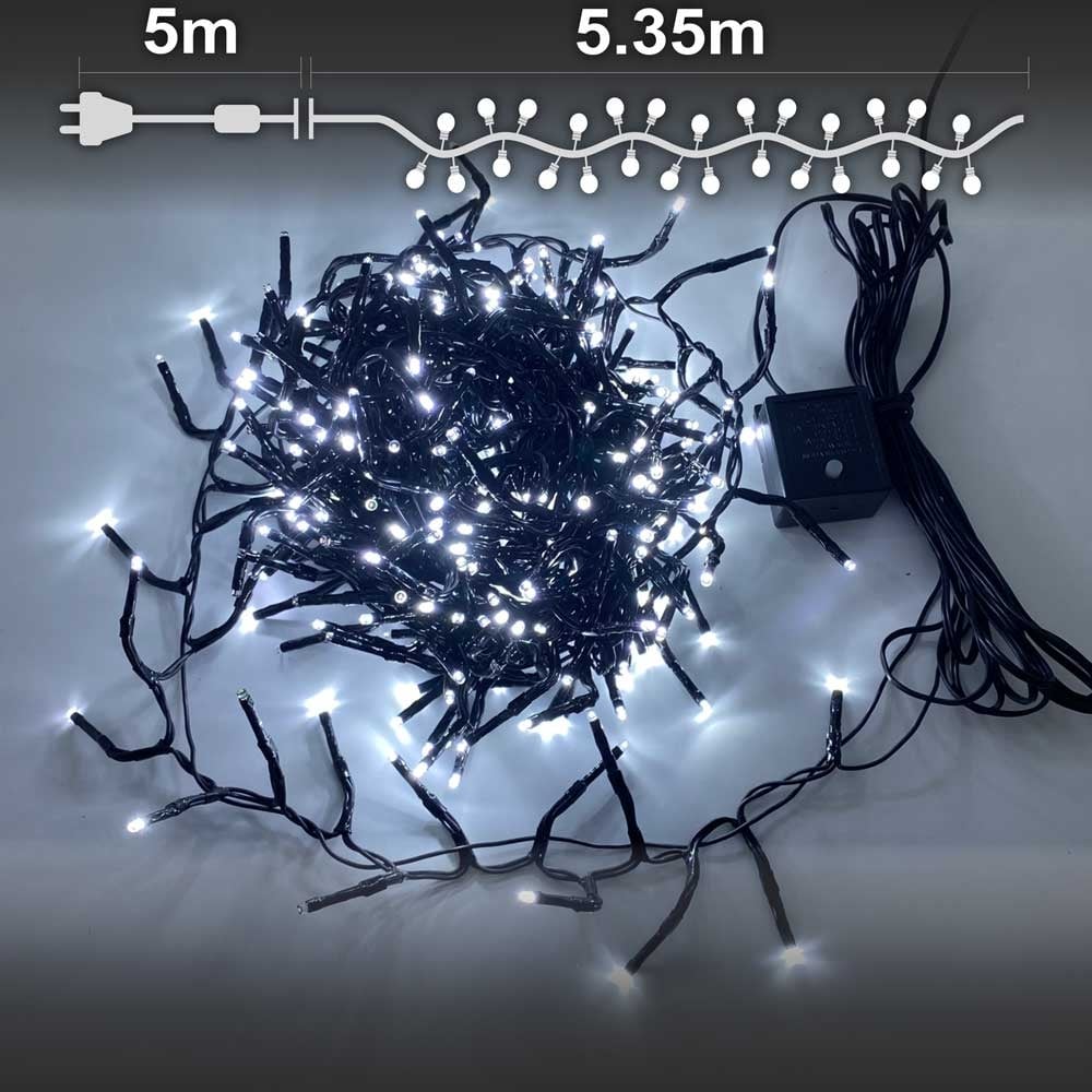 Клъстер 320 LED бели 5.35м IP44