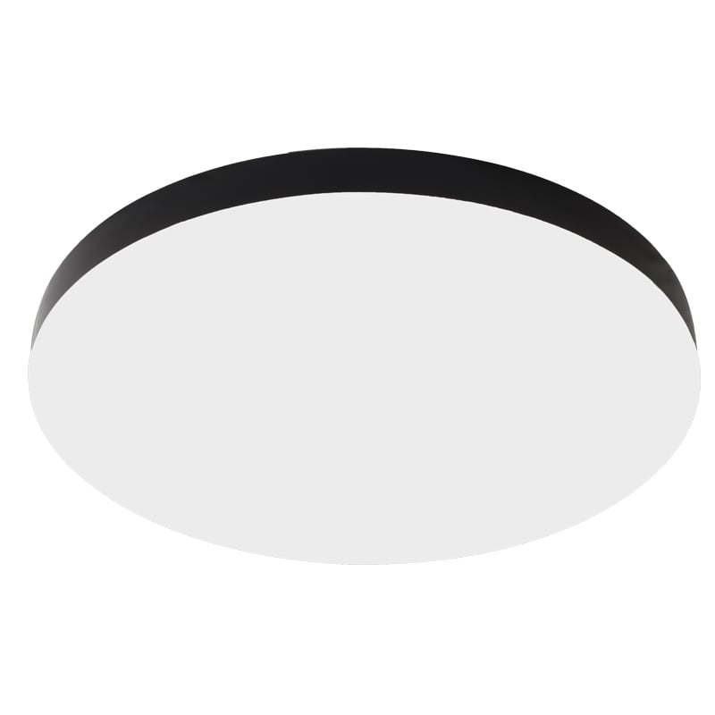 LED плафониера Ziel Lighting Makaron black 24W / 3000K-4000K-6400K / IP44