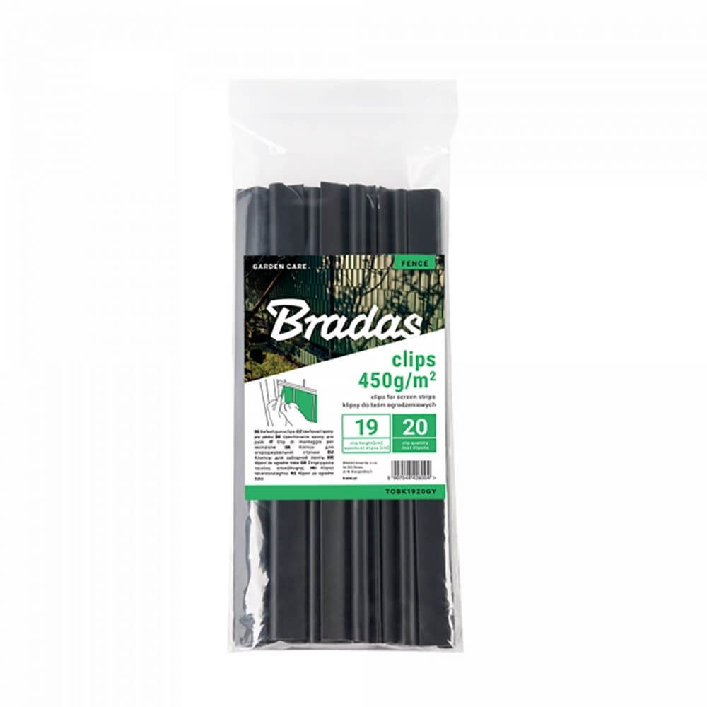Фиксиращи скоби за оградна лента Bradas 19 см 20 броя