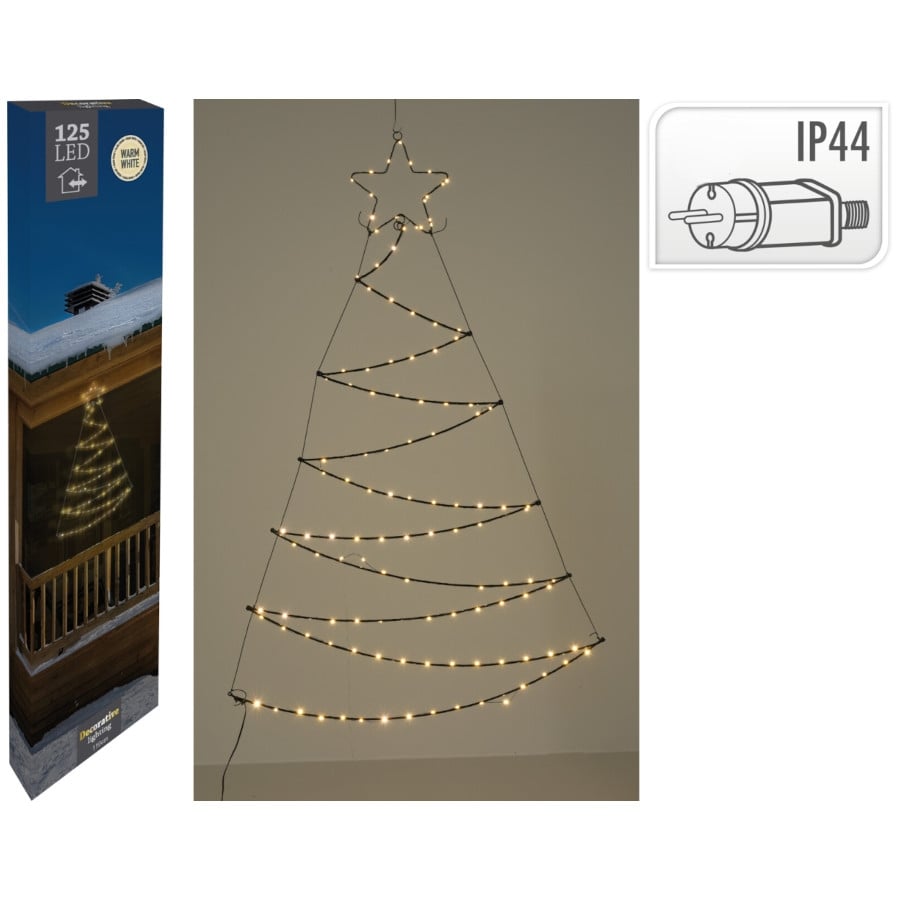 Коледна елха със звезда 2D 125 LED 110см