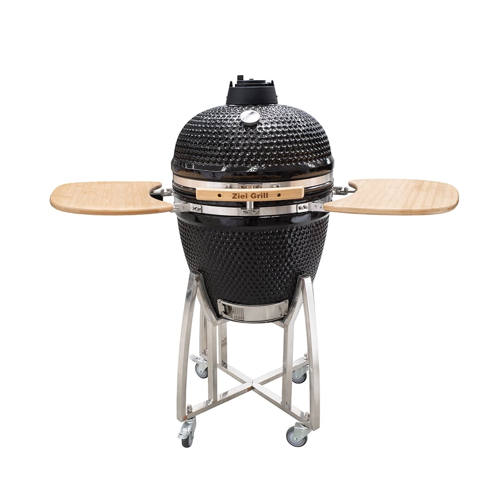 Керамично барбекю на дървени въглища Ziel Grill Kamado Large 21 / ø54см