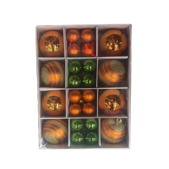 Комплект коледни топки Xmas R3-15 / 24 x 18 x 6 см