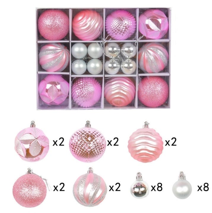Комплект коледни висулки Xmas R3-8 / 24 x 18 x 6 см 