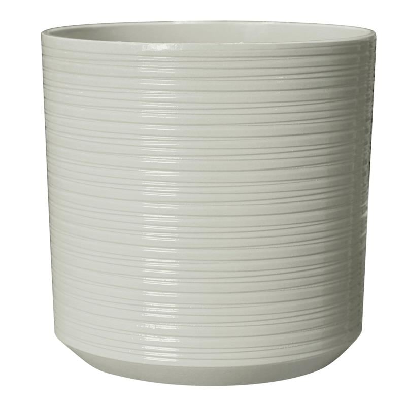 Саксия 35x35x35см перлено бяло