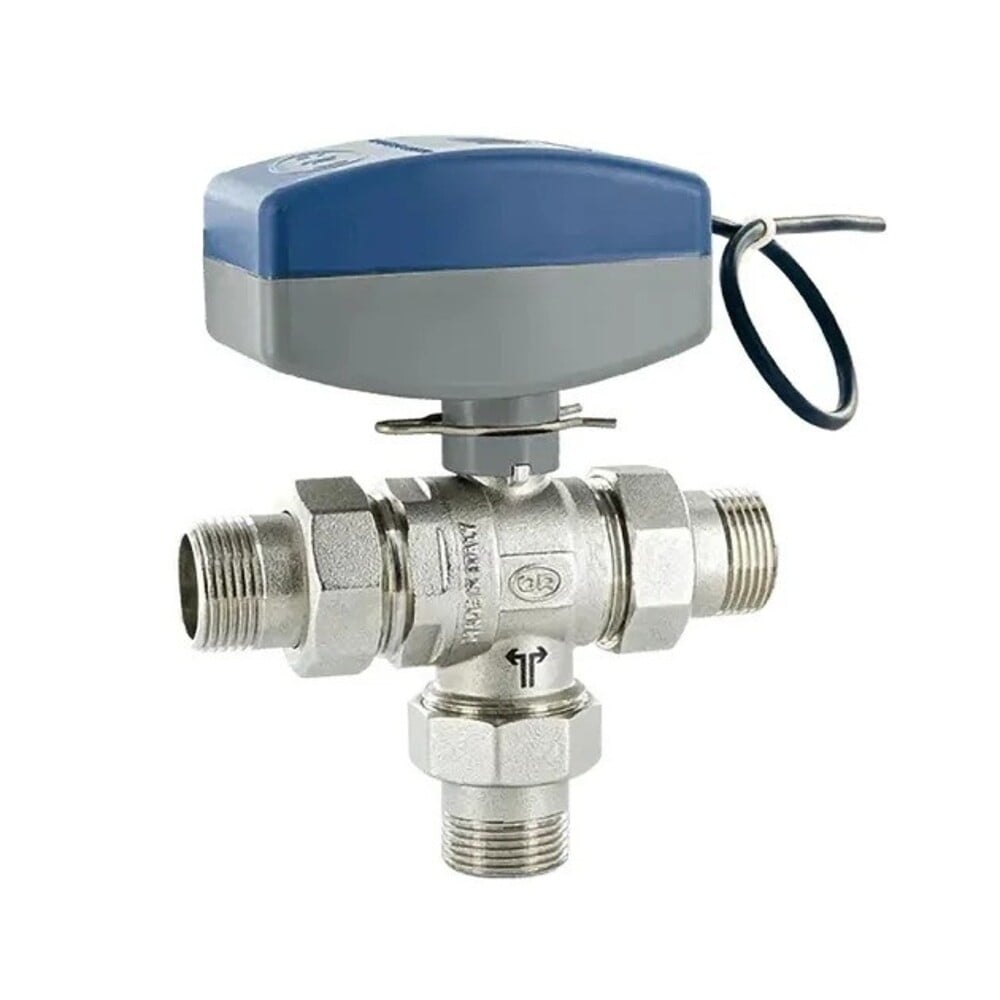 Сферичен трипътен кран с електрозадвижване 3/4" / 220V