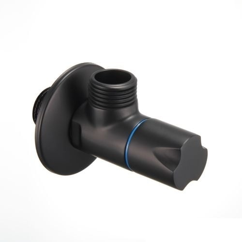 Керамичен ъглов кран Aquafeast AP004 1/2х1/2'' черен 