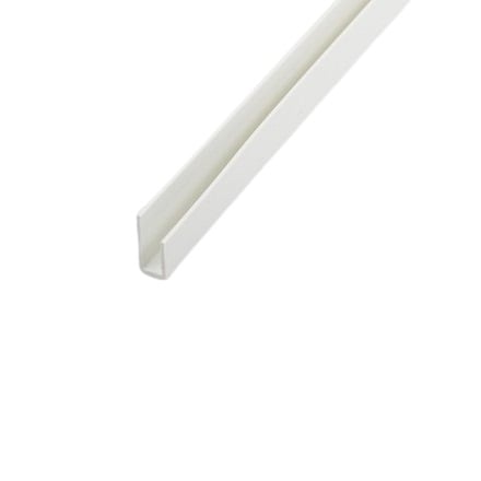 PVC завършващ профил 100x0,6x1,5x0,7 см бял