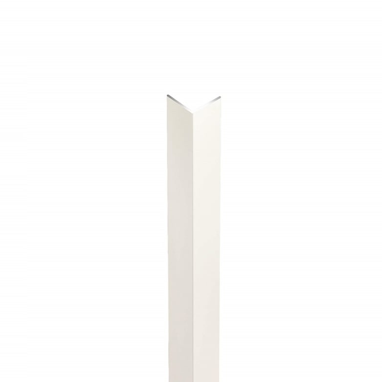 PVC ъглов профил 200x2,5x2,5 см бял
