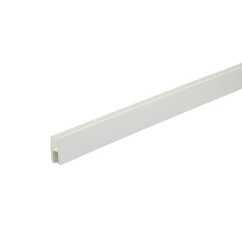 PVC H-профил 100x1,5x0,6 см бял