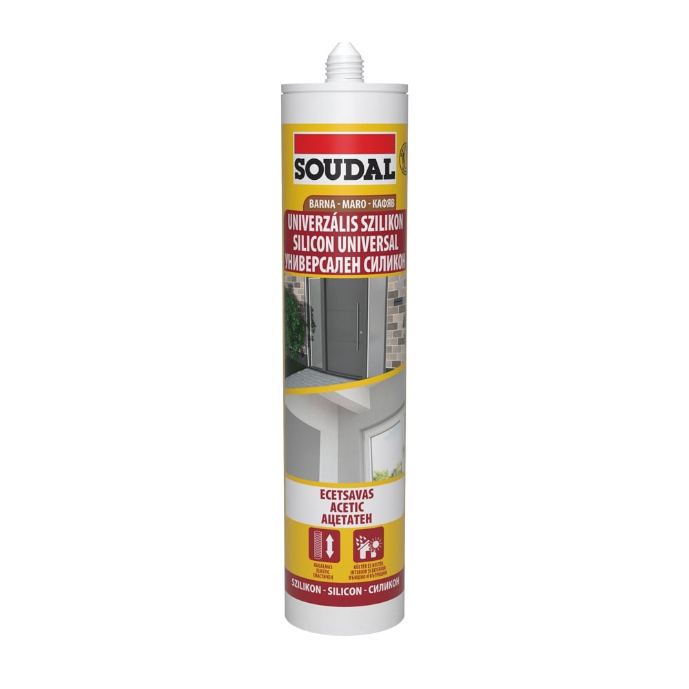 Универсален силикон Soudal кафяв 280мл
