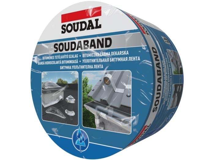 Битумна уплътнителна лента Soudaband кафява 15см х 10м