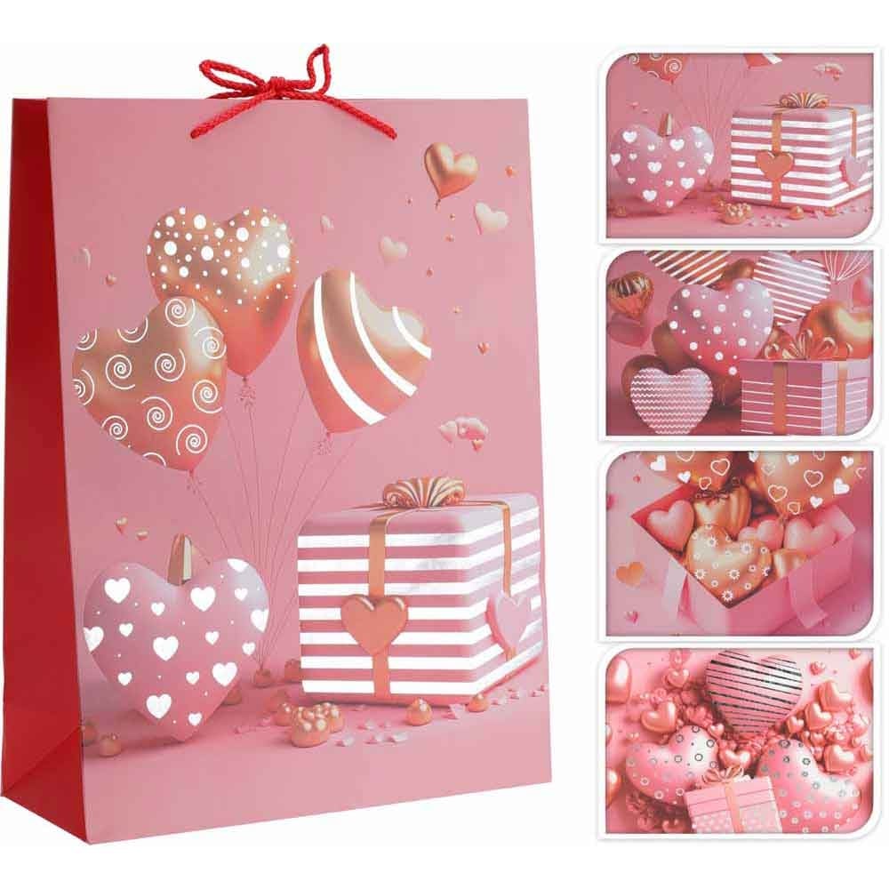 Подаръчна торбичка Heart 40x30x12см