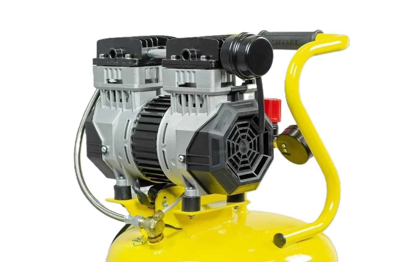 Безшумен компресор Stanley SXCMS1350VE вертикален 50л