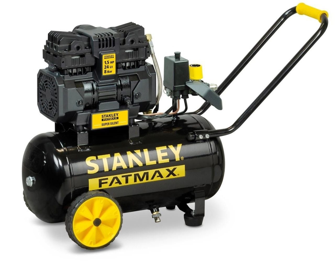 Безшумен компресор Stanley FMXCMS1524HE 24л