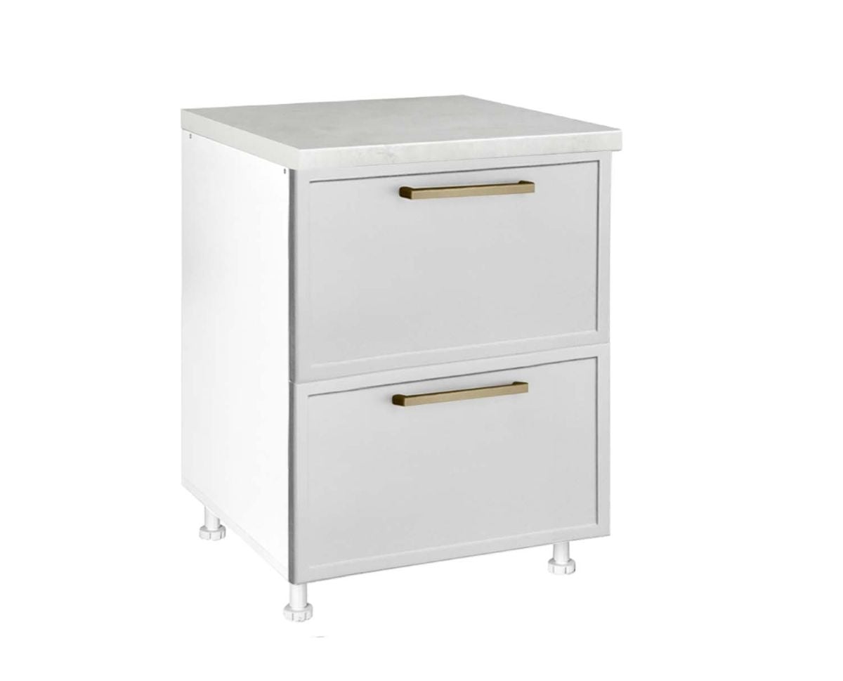 Долен шкаф с 2 чекмеджета D 60 2F PL-BOX Alba бяло