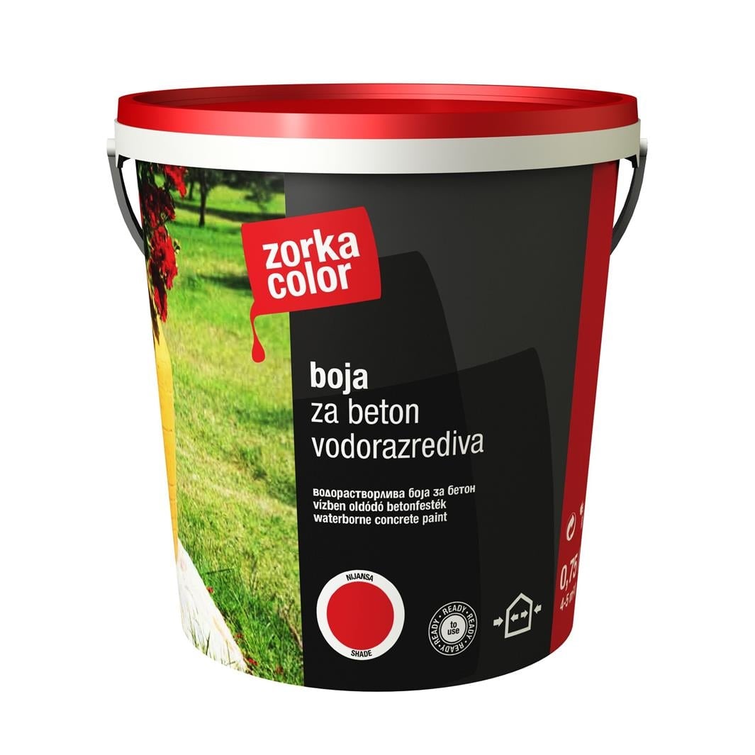 Боя за бетон Helios Zorka Color оксидно зелена 5135 / 0,75л