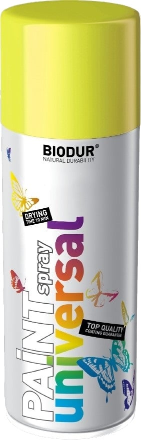 Цветен спрей Helios Biodur Universal RAL 1016 сярно жълт 400мл