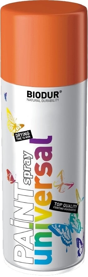 Цветен спрей Helios Biodur Universal RAL 2004 оранжев 400мл