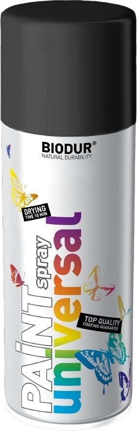Цветен спрей Helios Biodur Universal RAL 9005 черен 400мл
