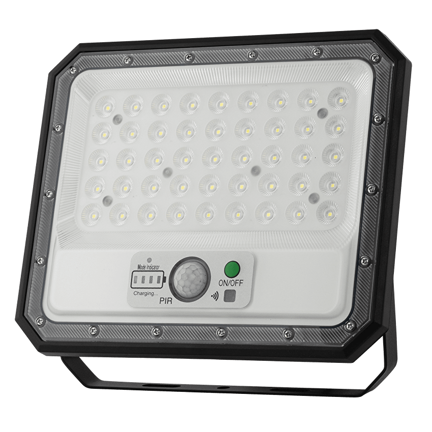 Соларен LED прожектор с PIR сензор Ultralux SMD 3030 / 10W 5500K