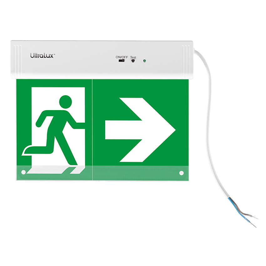 Указателна LED табела с вградена батерия Ultralux 400 mAh SMD 2835 / 1,5W 6500K