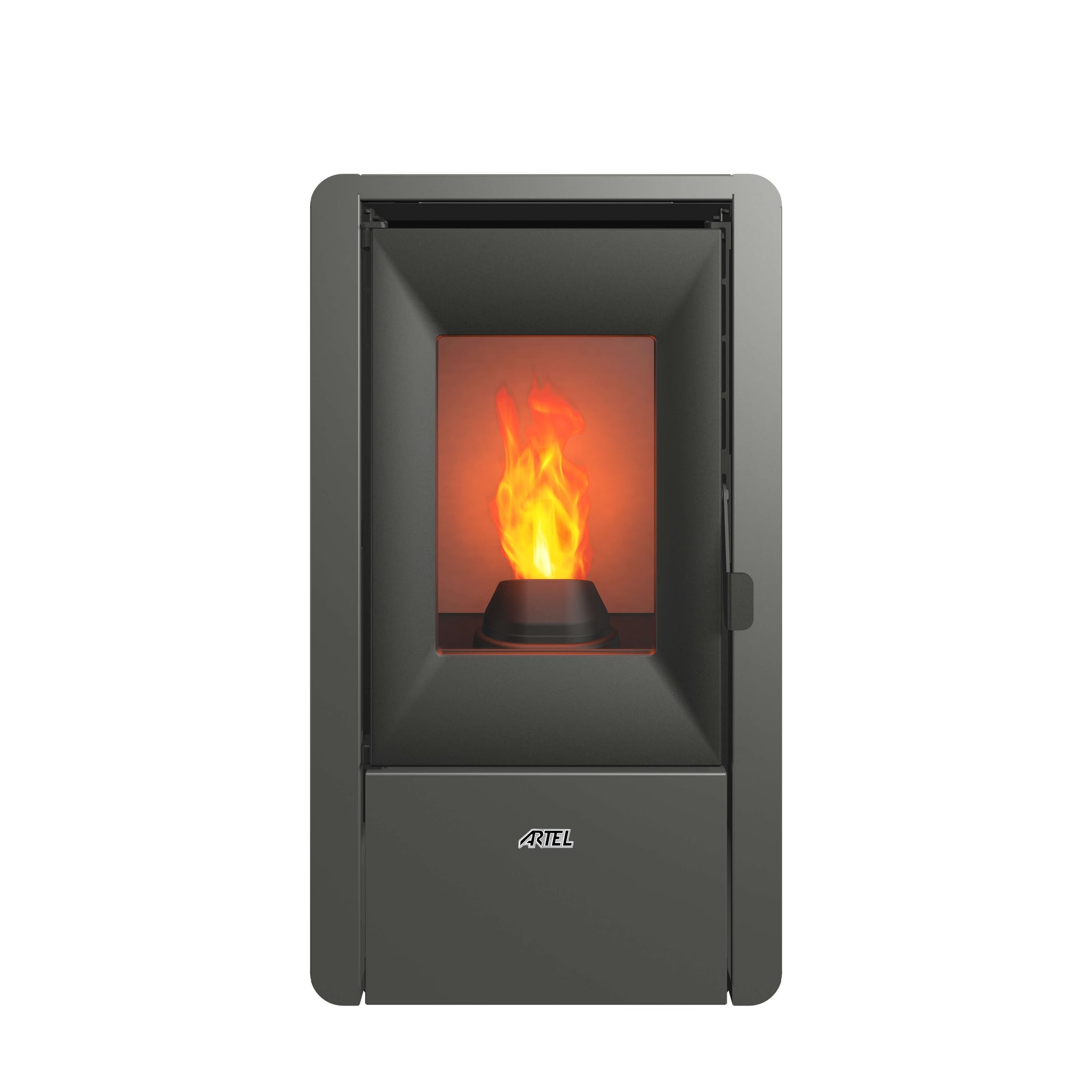 Пелетна камина Artel Nina суха / сива 7 kW
