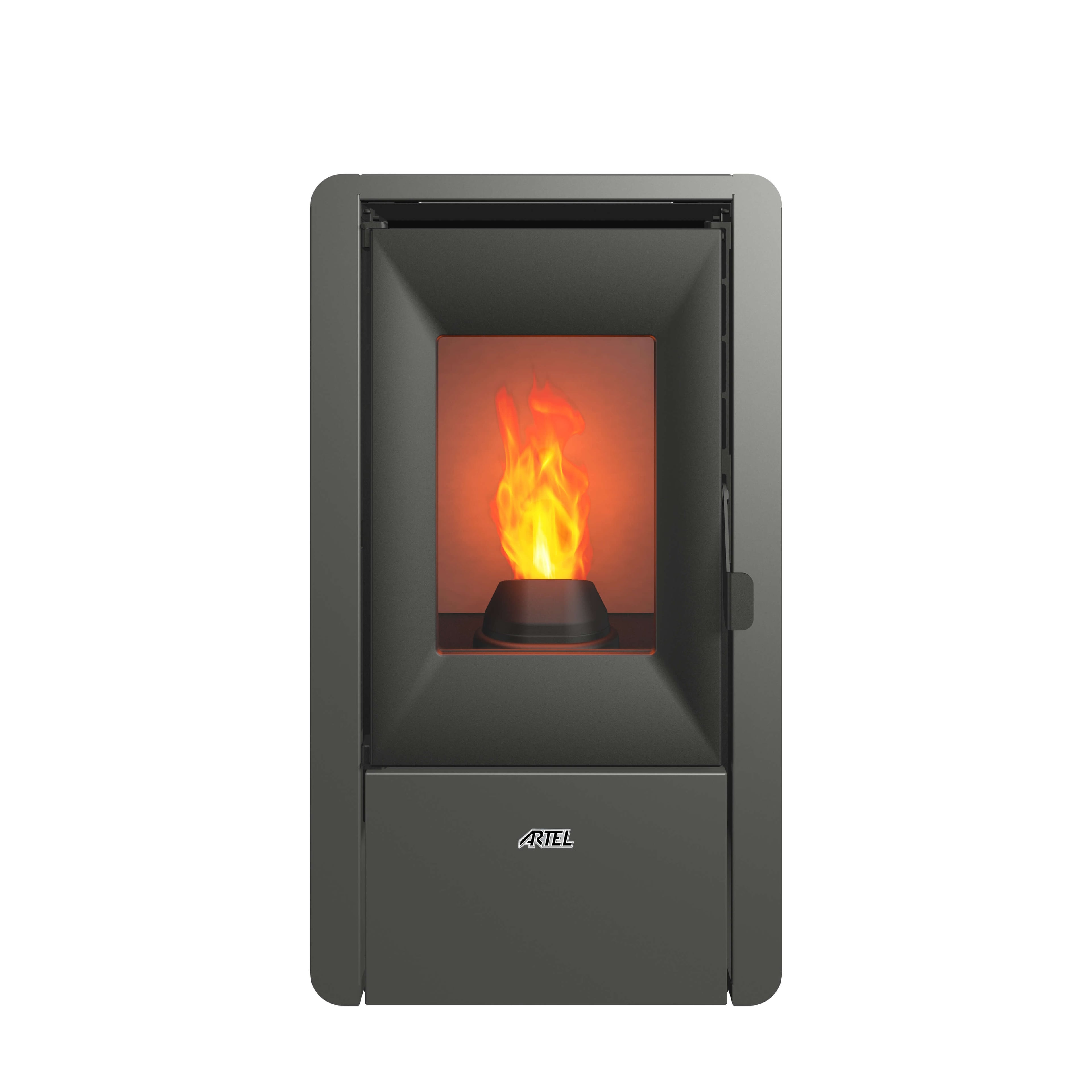 Пелетна камина Artel Nina суха / сива 7 kW