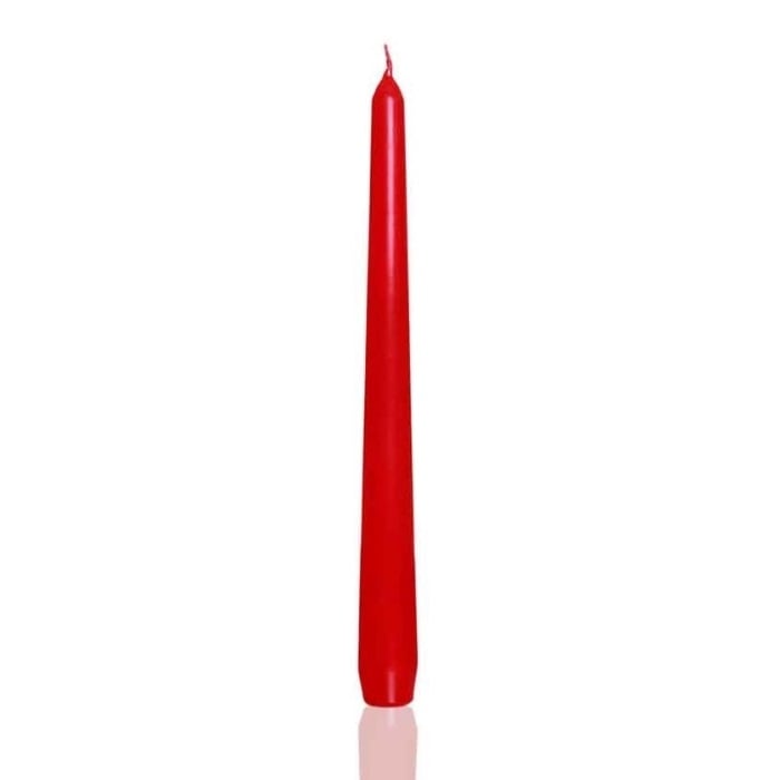 Свещ Bartek Candles Cone 25см червена