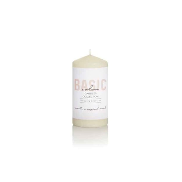 Свещ Bartek Candles Pillar 5x10см екрю