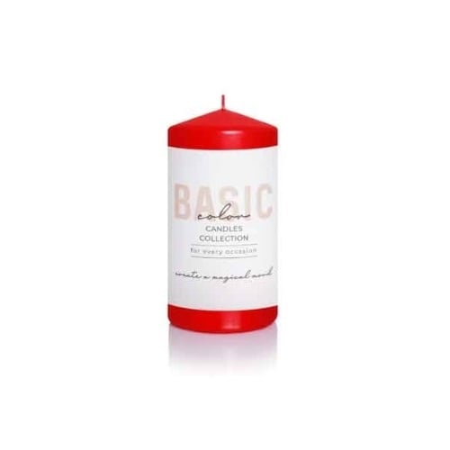 Свещ Bartek Candles Pillar 7x15см червена