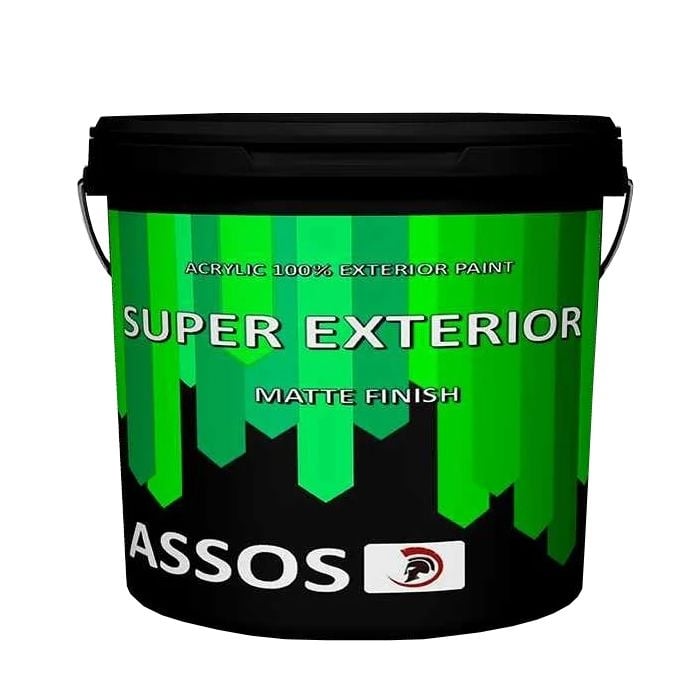 Ултраустойчива фасадна боя Assos Super Exterior бяла 10л