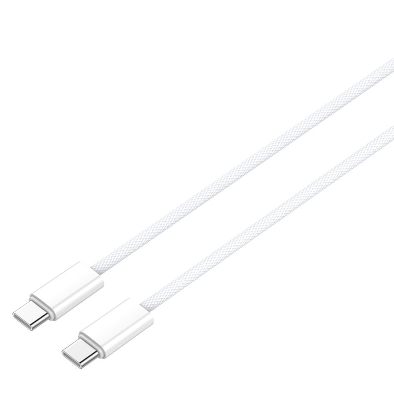 Кабел за зареждане и данни Type-C / Type-C LC902C 65W бял 2 м