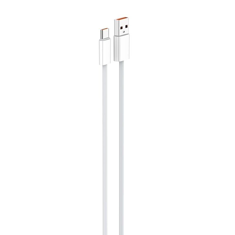 Кабел за зареждане и данни LS892 USB-A / Type-C 25W бял 2 м