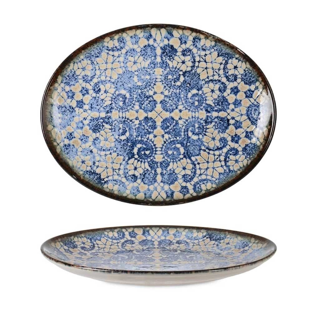 Чиния елипса Valencia Blue ELP31OKT 31см 