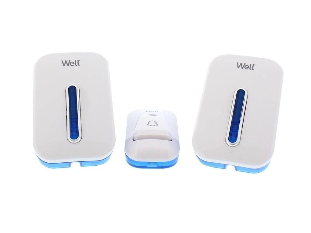Безжичен звънец комплект 2 звънеца + бутон Well Jingle 150м