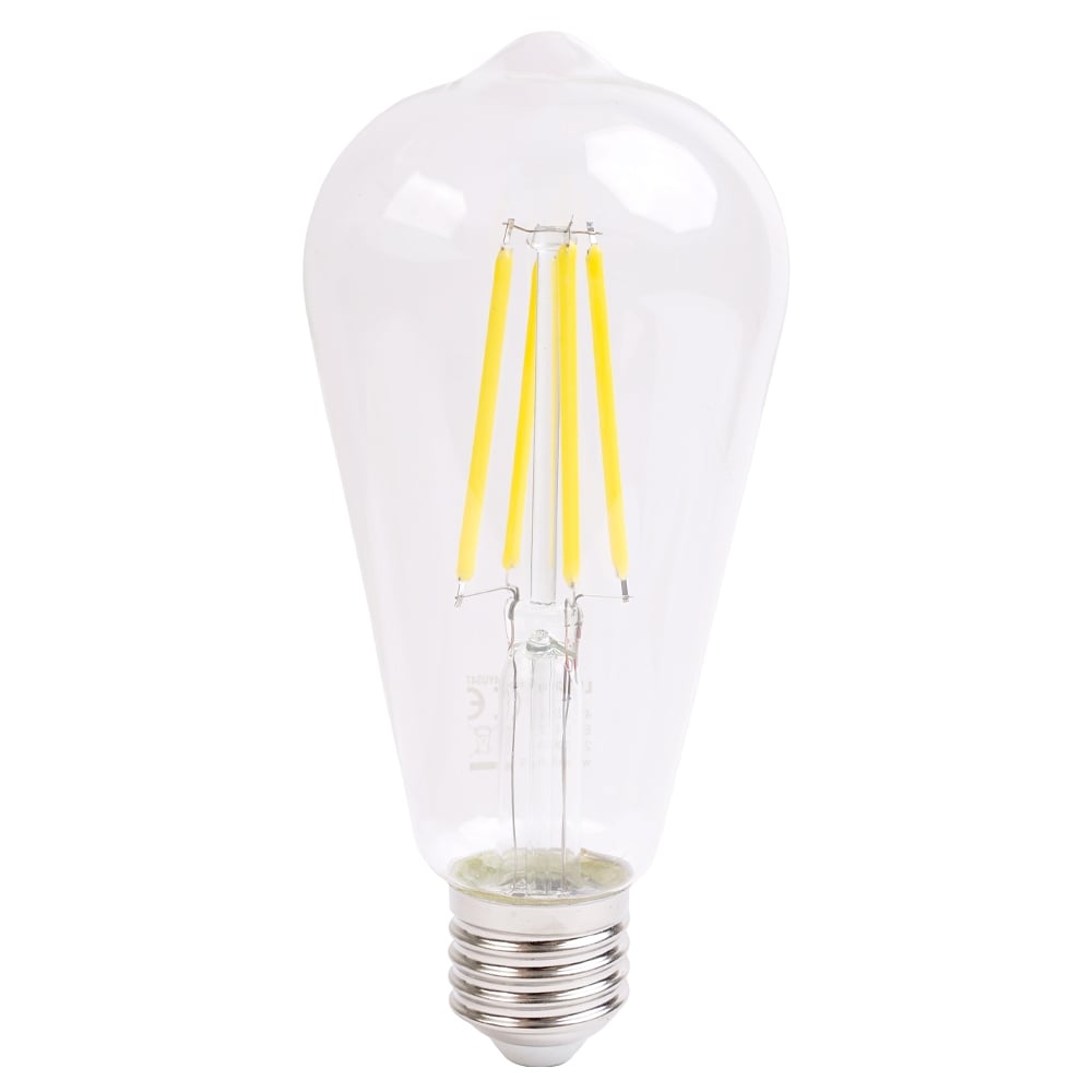 LED крушка Lightex ST64 филамент 7W E27 2700K