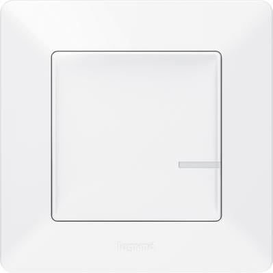 Ключ безжичен Smart Valena Life Бял с рамка Legrand с Netatmo
