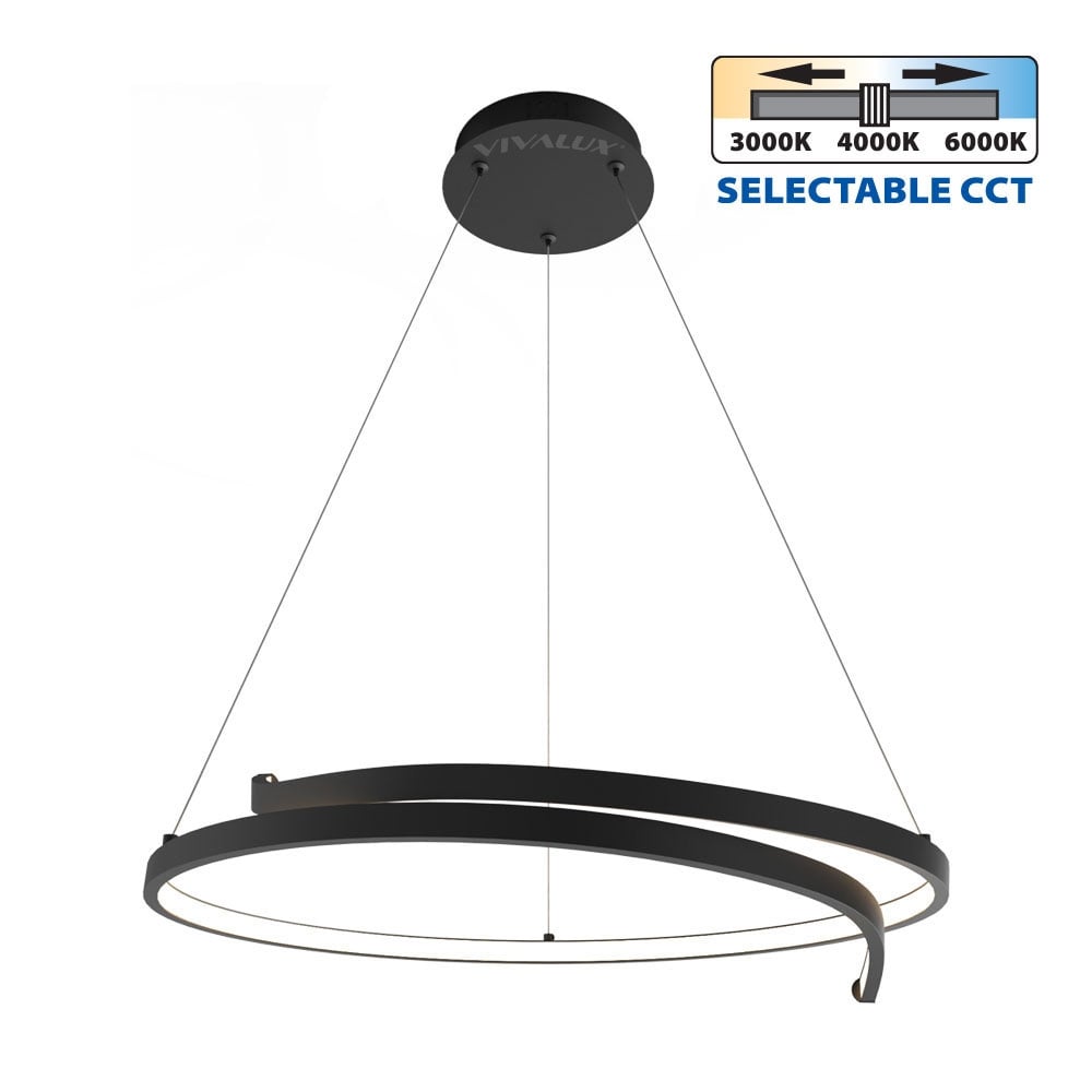 Полилей Vivalux Omicorn BK CCT LED 38W черен