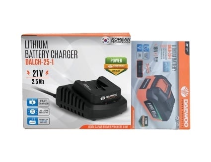 Зарядна станция Daewoo U-force 21V 2.5Ah + батерия 18V 2.0Ah