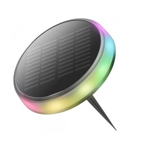 LED соларен градински осветител Optonica 0.6W 3.7V RGB