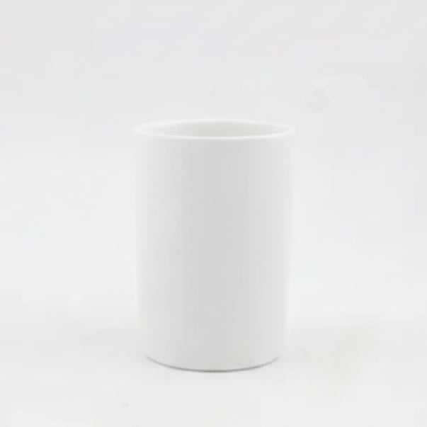 Поставка за четки Inter Ceramic Дейзи бял мат