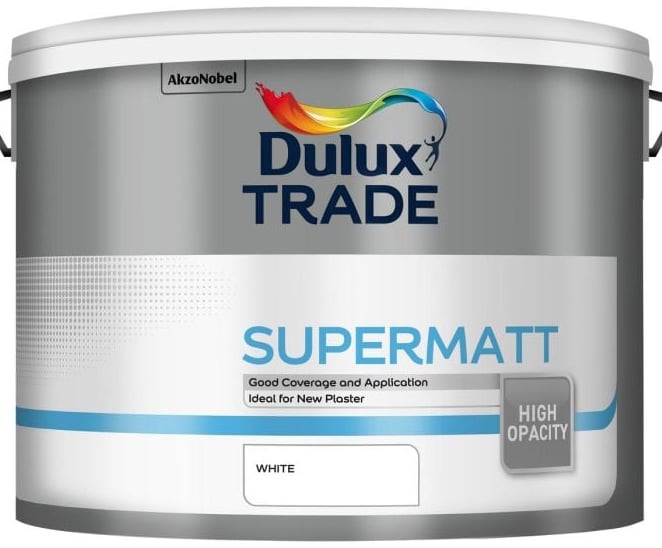 Интериорна боя за стени и тавани Dulux Trade Supermatt White 10л